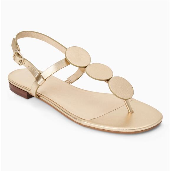 NIB Jack Rogers Women's Platinum Worth Flat Sandal Size 9M
